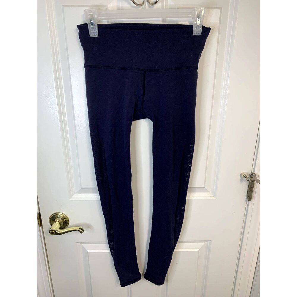 Lululemon Blue Cutout Leggings Size Small (Waist 24")